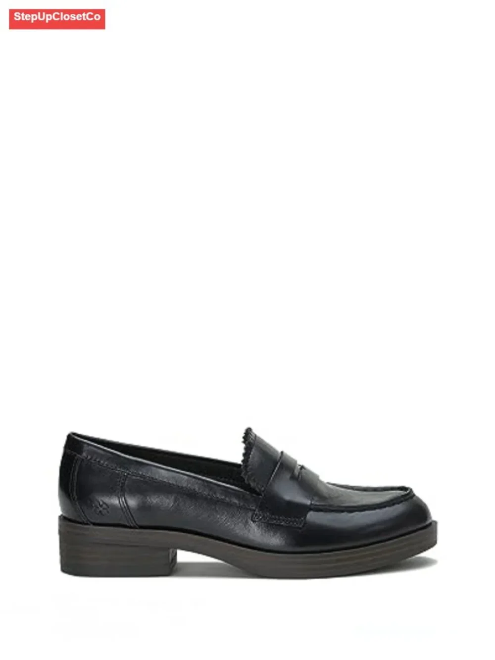 Leather Slip On Flat Loafers
